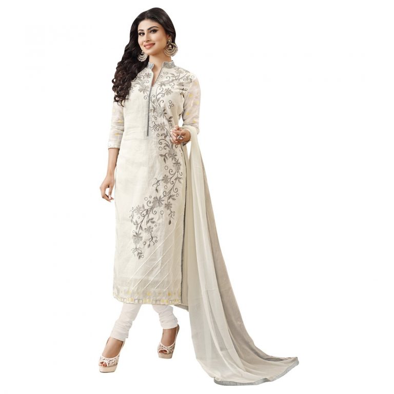 white salwar suit for independence day