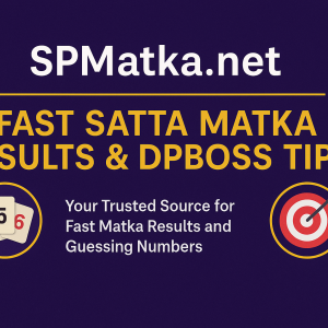 SPMatka.net – Fast Satta Matka Results & Dpboss Tips